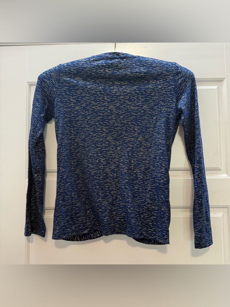 Girls Bcg Long Sleeve Blue Top, Sz Med 8/10 — image 4 of 4